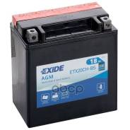   Exide Agm [12V 18Ah 230A B0] Exide . ETX20CH-BS 