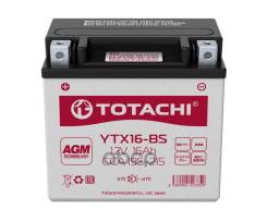  Totachi Moto Ytx16-Bs 16 / R Agm Totachi . 90016 