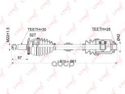    |   | Hyundai Santa Fe (Cm) 2.2Crdi 06- / + Abs / At / = Fr Rh LYNXauto . CD1055A 