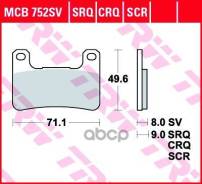   Moto Honda/Suzuki/Kawasaki Trw Mcb752sv TRW . MCB752SV 