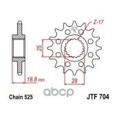   704.17   JT Sprockets . JTF70417RB 