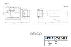  24/27 .,  Toyota Rav 4 Iv 2.5 At, Rav 4 Iii 2.0, 2.4 At, Alh Hola Cv22-992 