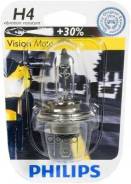  H4 12V- 60/55W (P43T) ( +30 ) Vision MOTO Philips . 12342PRBW 