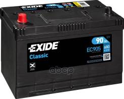   Classic [12V 90Ah 680A B1] 306X173x222mm  Etn 1 [+/-]   1(En) ["+" D 19.5 "-" D17.9] Exide . EC905 