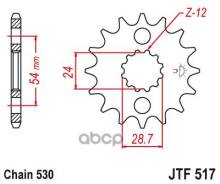   Jt Jtf517.17 131440040, 131441106, 131441224, 131441308 JT Sprockets . JTF517.17 