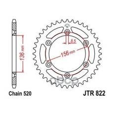   Jt Jtr822.43 JT Sprockets JTR82243 