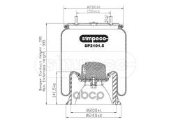 . 4022Np03  . 2 .m12.25. 1. .m22. .  4.d8 Saf 2618V Simpeco . SP21015013 