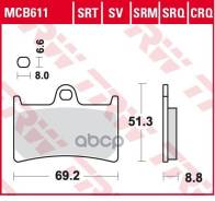     Yamaha: Tz 125 94-99, Fz6 600 07-09, Fzs 600 98-03, Fz8 800 10-, Tdm 900 02-03, Tdm 900 04-05, Tdm 900 06-, Fz1 1000 06-, Fz1 1000 06-, Fzs 100 TRW . MCB611TRQ 