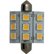     Grey, 2  Goldenship GS10531 10-30V 2W Festoon 9 SMD 5050 