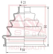 ������� ���� (�������� ��� ������) 23x84x87 ASVA ASBT148 ����