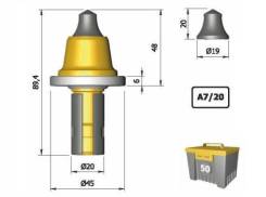 Резец для дорожной фрезы Wirtgen W6