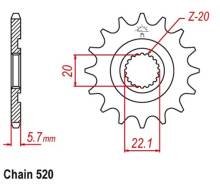   Sanstar 38814 Yamaha YZ125-YZ250F  Jtf1590.14 