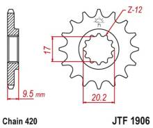   JT sprockets JTF1906.12 
