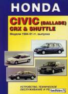    Honda Civic (ballade), CRX & Shuttle 1984-1991. 