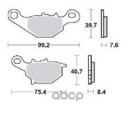 .   . /. 99,2X39,7X7,6/75,4X40,7X8,4 Moto Kawasaki / Suzuki TRW . MCB679 