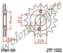   JT sprockets JTF1322.13 