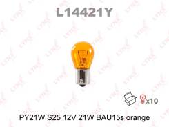  LYNXauto L14421Y PY21W 12V BAU15S Orange 