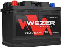 Аккумулятор Wezer 60Ah 500A Прямая полярность 242/175/190 фото