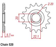   Scar Yamaha WR250F SFS13013 13  JTF1590.13 