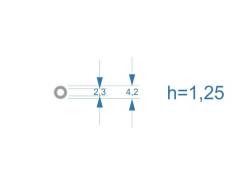     Bosch CR 2,3*4,2 (h=1.25) 