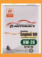  500     Autobacs Engine OIL Synthetic 0W20 SPGF-6A (4) Autobacs / A00032424 