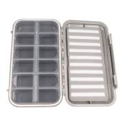   Grey 19 x 11 x 4 cm Baetis BCM12V Fly Box  