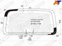 Заднее стекло RENAULT KANGOO II 2007-