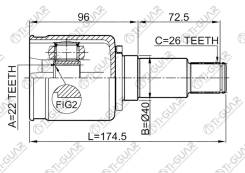   /  /TI-GUAR  Suzuki Grand Vitara Escudo 2006- JB416 JB420 JB627; 22*40*26; TG-CVJ0077; 0711Gvjbrh Tgcvj0070 JCN0289 Ti-Guar TG-CVJ0077 