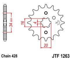   JT Sprockets JTF1263 13  