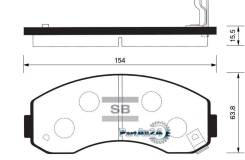   ! Asia Motors Hi-Topic AM 725 2.7D 96-98 Sangsin Brake SP1056 SP1056 