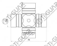  /Ti-Guar  Toyota Land Cruiser Hilux Surf Dyna; 29*79; Tg-Cjcs047; (04371-60070 Tg-Cjcs002 Gut-21) Gut23 0437160070 St0437160070 29*79 Ty Land Cruiser, Hilux Surf, Dyna Ti-Guar . TG-CJCS047 