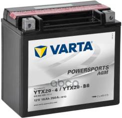   Powersports Agm [12V 18Ah 250A B00] 177X88x156mm  1 [+/-]  Y4 Varta . 518902026 