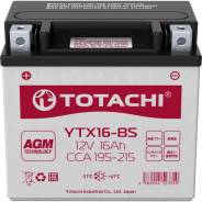    Totachi YTX16-BS, AGM, 16, CCA 195215A, , . 90016 