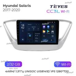   Hyundai Solaris 2017-2020 CC3Lwifi 