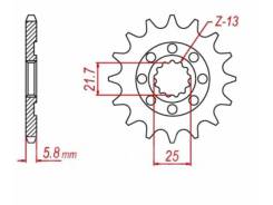   JTF565 / JTF1565 / JTF436 DRC Drive F-Sprocket 520-13T D331-530-13 