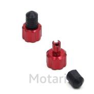     DRC AirValve Cap w/valve wrench red 