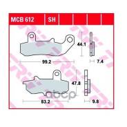  . . 99.0 X 44.0 X 7.4 Mm-84.0 X 47.0 X 9.8 Mm Moto Suzuki TRW . MCB612 