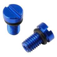   ZETA FF AirValveCap Screw KYB/Showa Blue 2pcs ZE56-11006 