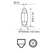 ! (C5W) 12V SV8.5 L=35 mm .   (2.  )/ - 