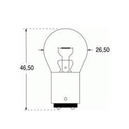   2  Clear / Grey Euromarine OBT121970 BA15D 12V 15W 26x46 mm 