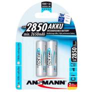  2850 Mignon AA 2650mAh   Silver Ansmann 5035202 2850 Mignon AA 2650mAh 1x2 