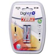   2  Grey, 2  Digivolt BT2-700 AAA/R3 700mAh 