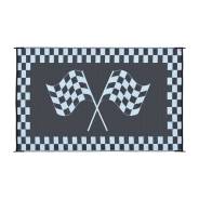  Racing Flag Black / White 1.82 x 2.74 m Stylish camping 672-RF6091 