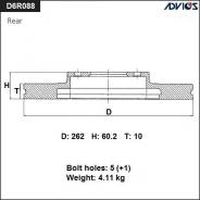   . Advics D6R088B 