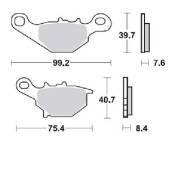 .   . /. 99,2x39,7x7,6/75,4x40,7x8,4 MOTO TRW [MCB679] 