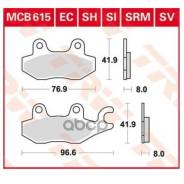  . /.! Honda Cb-F 14>, Kawasaki Ninja R/Z-Sl 07>, Yamaha Tzr-R/Ybr 92> TRW . MCB615EC Mcb615ec_ MCB615EC 