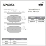   Renault Logan 12- . SP4054 Sangsin Brake SP4054 