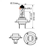  H7 12V 55W PX26d X-tremeVision Moto Philips '12972XVBW 