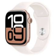  Rose Gold Aluminium / Light Blush S-M Apple MWX93QL/A Watch Series 10 GPS + Cellular 42mm Sport Band 