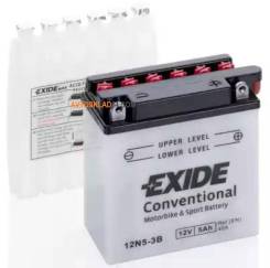  !  5Ah 40A 120/60/130 moto .  . / Exide 12N53B 